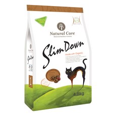 네츄럴코어 고양이 유기농 노그레인 기능성 사료, 다이어트(체중유지), 4.8kg, 1개