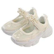 Rabbit Foot 兒童愛心珍珠網眼運動鞋