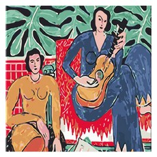 모모픽스페인팅 DIY 명화 그리기 60 x 75 cm, WH06 앙리마티스 뮤직, 1개
