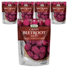 DJ&A 酥脆甜菜根片, 70g, 5包
