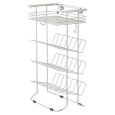 SHCJ 生活采家 304不鏽鋼浴室掛放二用收納架 台灣製造, 銀色, 1個