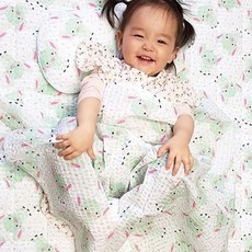 hwamo baby 童款夏季分離式睡袋組, 薄荷綠大象款