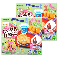 Kracie 葵緹亞 知育菓子 創意DIY 和風甜點小達人, 簡單有趣，訓練孩童的創造力, 不添加防腐劑，使用天然色素, 39g, 2盒