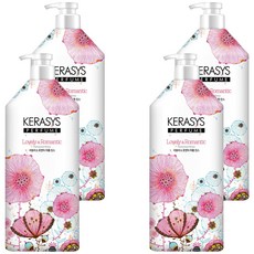 KERASYS 香氛潤髮乳Lovely&Romantic 浪漫花果香, 1.5L, 4個