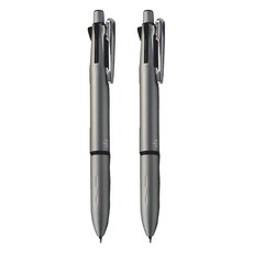 ZEBRA 斑馬牌 四色五合一多功能原子筆 B4SA4, 銀色, 2支