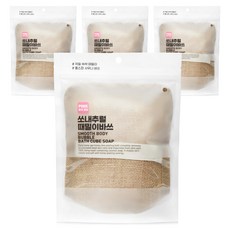 쏘내추럴 때밀이바쓰 바디스크럽, 160g, 4개
