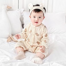 STARDOOR 兒童泰迪熊華夫格連身衣