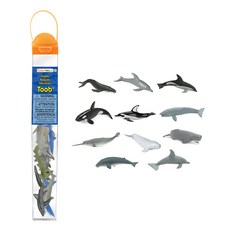 Safari Ltd 鯨魚與海豚筒裝公仔 Whales Dolphins 694704, 1個