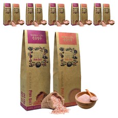 히말라야 소금장수 핑크소금 가는입자 300g + 굵은입자 300g, 600g, 6세트