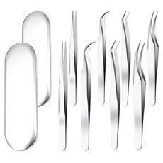 스테인레스 정밀핀셋 4종 세트, 2세트