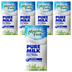Meadow Fresh 紐麥福 全脂保久乳 100%生乳, 1L, 5瓶