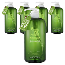 네이쳐러브메레 유아 식기세정제, 750ml, 5개