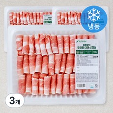 돌돌말이 무연골 대패 삼겹살 (냉동), 500g, 3개