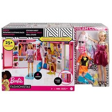 Barbie 更衣室芭比娃娃玩具組, 混色