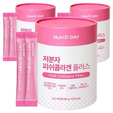 뉴트리디데이 저분자 피쉬콜라겐 플러스, 180g, 3개