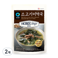 청정원 호밍스 소고기미역국, 450g, 2개