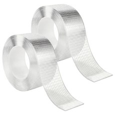 Kumal 可撕式無痕超強力矽膠雙面膠帶 5m, 透明, 2個