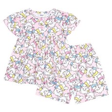 mollimelli friends 女童 Miko Characters 蓬鬆短袖睡衣上下套裝