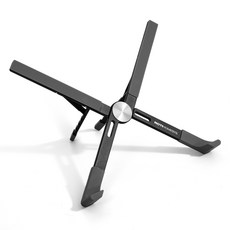 ROTI 折疊式便攜鋁合金筆記型電腦支架 + 便攜收納袋組合, 1套, 黑色