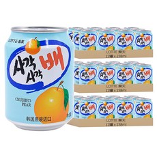 LOTTE 樂天 水梨汁禮盒, 238ml, 36罐