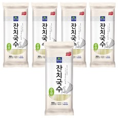 면사랑 잔치국수 중면, 900g, 5개