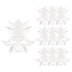 Uniart 紙面具 正兩班, 白色, 10個