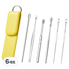브랜디온 부드러운 귀이개 골드 6종 세트, 6세트