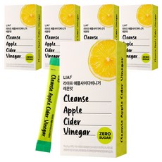 Re'af 蘋果醋 檸檬口味 零糖, 5個, 50g