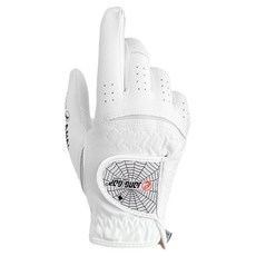 JAMA GOLF 男款e機能性高爾夫手套 右手用, 白色, 1入