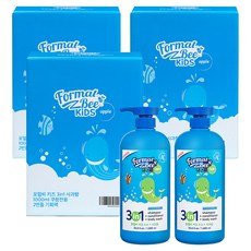 Formal Bee 兒童3合1洗潤髮沐浴乳 蘋果香味, 1L, 6瓶