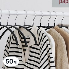 Nature Living 防滑毛衣衣架, 黑色, 50個