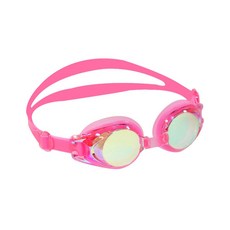 SUN GLADE 高級鏡面兒童泳鏡, 1個, 粉紅色