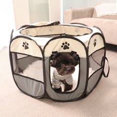 DAEHAN 寵物圍欄露營帳篷屋, 1個, 灰色