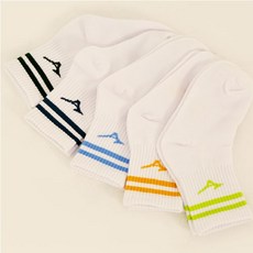 Mizuno 美津濃 兒童條紋中筒襪5雙組