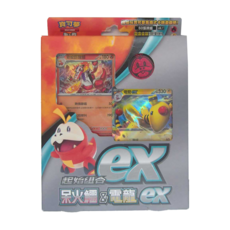 PoKeMoN 寶可夢 卡牌 9歲以上, 朱 + 紫 起始組合ex 呆火鱷 + 電龍ex, 1盒