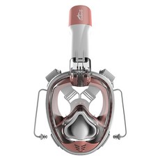 DUALBREATHER 第3代自由潛水V3浮潛面鏡, 粉紅色