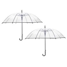 두발로 투명 자동 장우산 2p
