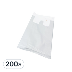 手提超市袋 白色 星型 6號, 200個