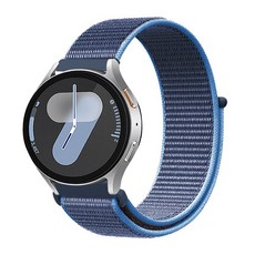 심플리로어 갤럭시워치 벨크로 스트랩 일자형 20mm, 케이프코드블루
