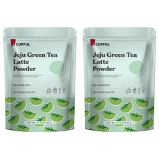 CUPFUL 濟州綠茶拿鐵粉, 1入, 2個
