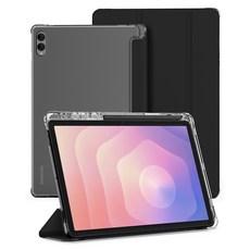 신지모루 클리어 펜슬 수납 태블릿PC 케이스, 블랙, 1개