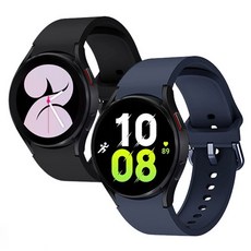 LIMSTAIL 智慧型手錶silis. strap錶帶 20mm 2入, 黑色+海軍藍