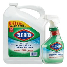 CLOROX 高樂氏 漂白清潔劑 噴槍瓶946ml + 補充瓶5.32L, 1組, 6266ml