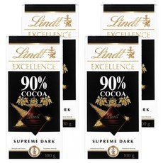 린트엑셀런스 다크 90% 초콜릿, 100g, 4개