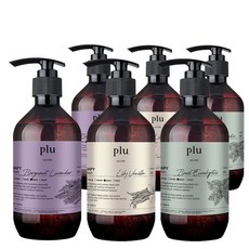 plu 香氛沐浴乳組 香檸檬薰衣草香+百合香草香+羅勒尤加利香, 2套