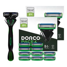 Dorco face 6 剃須刀 + 額外刀片 11p, 2組