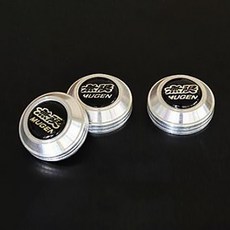 鋁製Logo車牌螺絲 Mugen 鍍鉻銀[3入1組], 3入, Mugen(鍍鉻銀)
