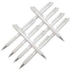 인글로우 볼펜형 다꾸 커팅 펜칼, 화이트, 10개