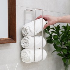 智能粘性毛巾收納盒, 銀色, 1個