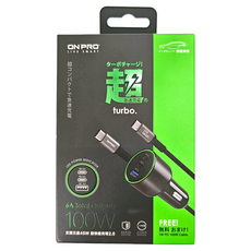 ONPRO 100W 超急速車用電源供應器, GT-G100, 極速黑